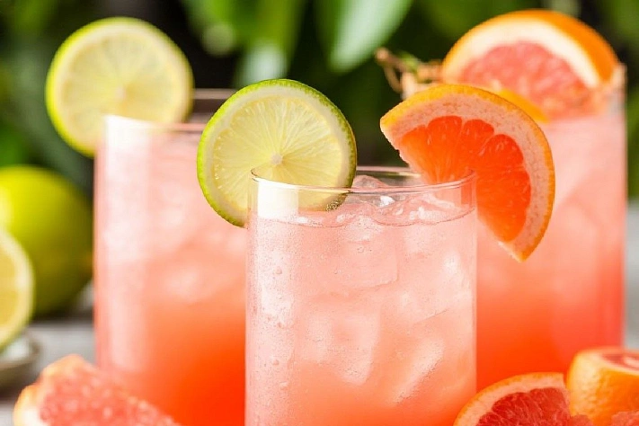 Готовим грейпфрутовый лимонад с розмарином