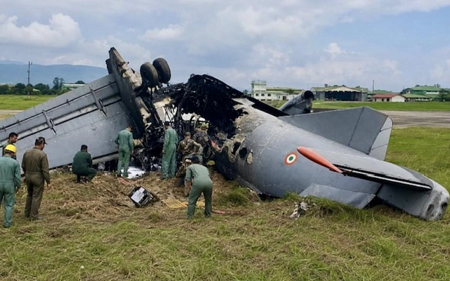 Ан-32 ВВС Индии разбился при посадке