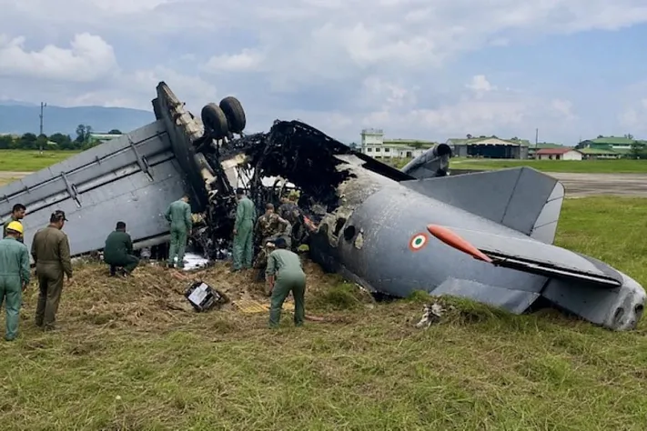 Ан-32 ВВС Индии разбился при посадке