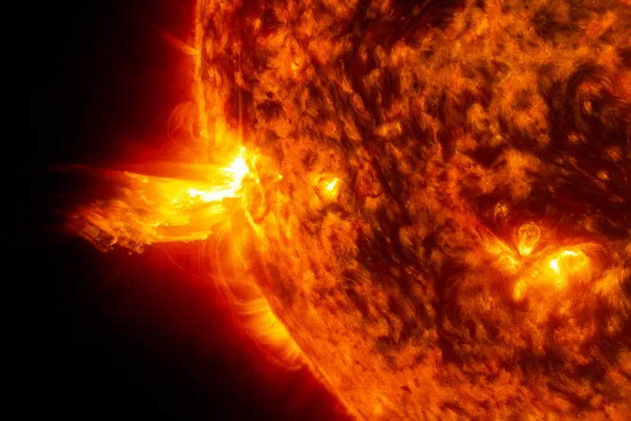 Вспышка класса X по линии Солнце—Земля