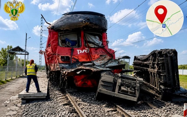 В Кузбассе электропоезд столкнулся с фурой