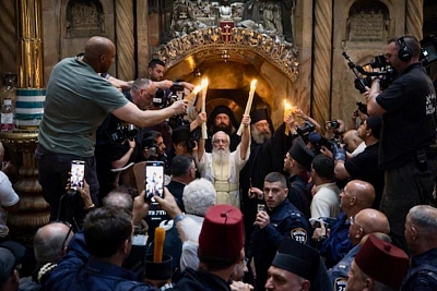 иерусалим готовится к церемонии благодатного огня