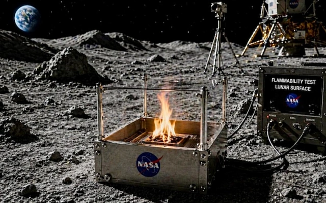 Как будет гореть огонь на Луне — NASA готовит эксперимент