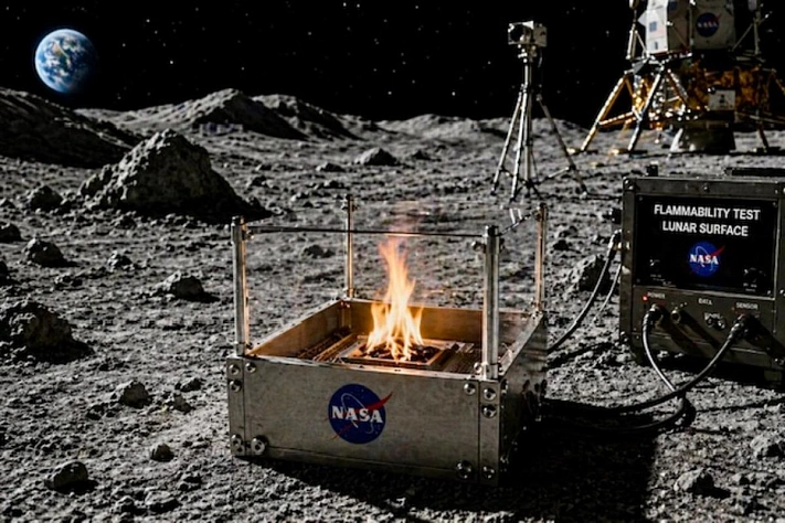 Как будет гореть огонь на Луне — NASA готовит эксперимент
