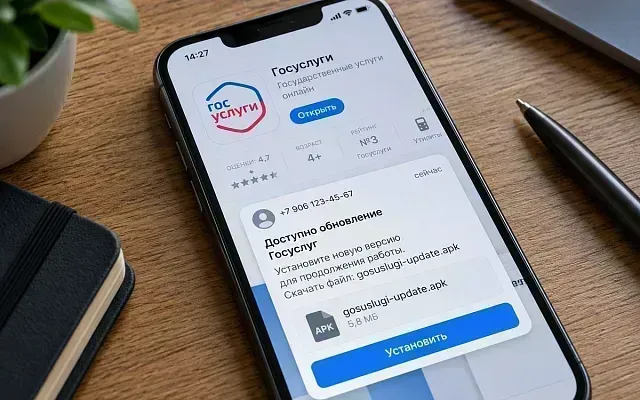 Мошенники маскируют вирусы под обновление «Госуслуг»