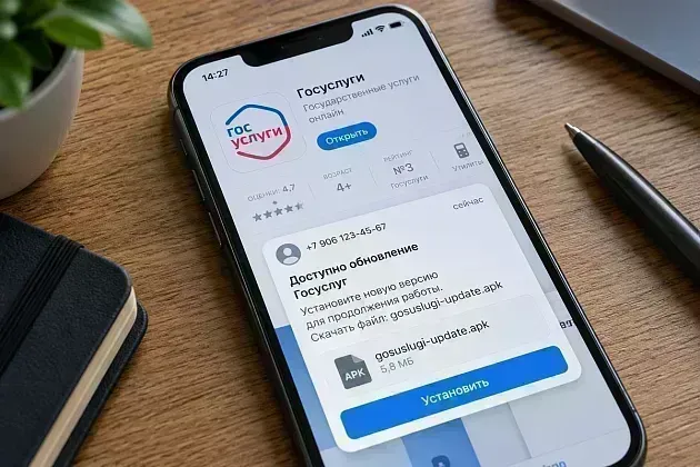 Мошенники маскируют вирусы под обновление «Госуслуг»