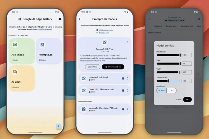 ИИ на смартфоне без интернета: Google запускает AI Edge Gallery