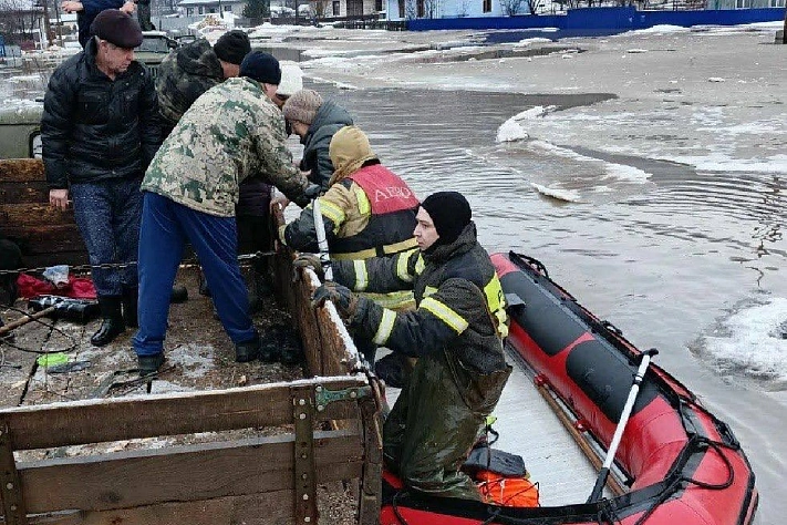 Город Аша оказался частично затоплен из-за паводка