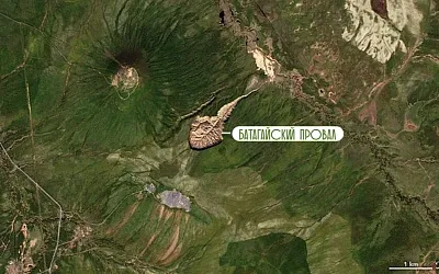 В Якутии активно расширяется кратер вечной мерзлоты