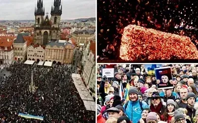 Протесты в Чехии и Словакии защищают наследие Бархатной революции