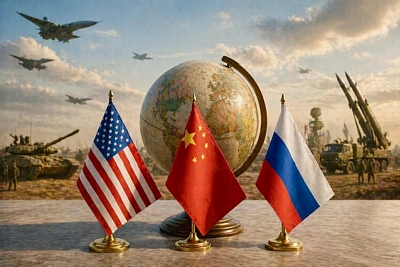 половина военных расходов мира сосредоточена у трёх стран