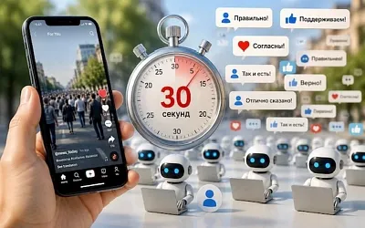 Боты в TikTok приходят раньше зрителей