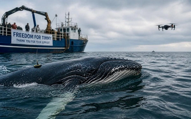 История кита Тимми после выпуска в Северное море остаётся неопределённой