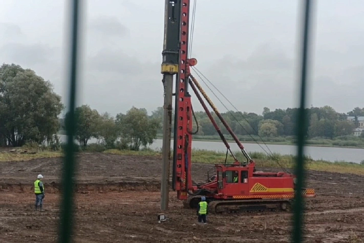 В Великом Новгороде началось строительство канатной дороги