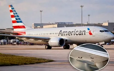 На самолёте American Airlines после рейса из Колумбии обнаружены пулевые отверстия