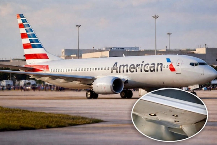 На самолёте American Airlines после рейса из Колумбии обнаружены пулевые отверстия