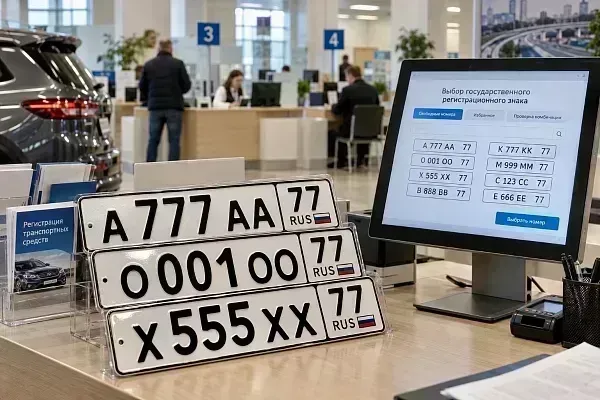 Красивые автомобильные номера хотят продавать официально