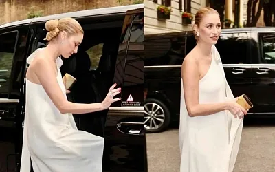 Беременная Беатриче Борромео появилась на шоу Dior в Риме