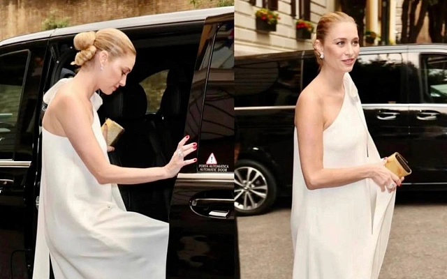 Беременная Беатриче Борромео появилась на шоу Dior в Риме