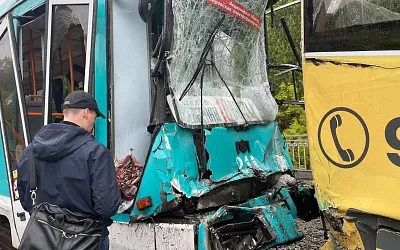 Два человека задержаны после столкновения трамваев в Кемерово