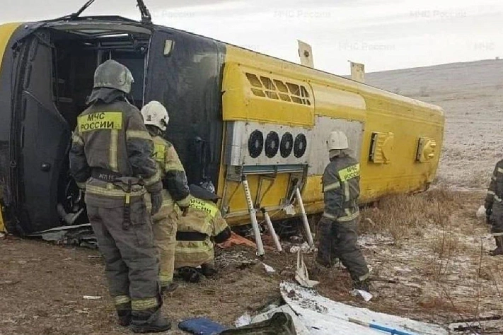 Автобус с китайскими туристами перевернулся в Забайкалье