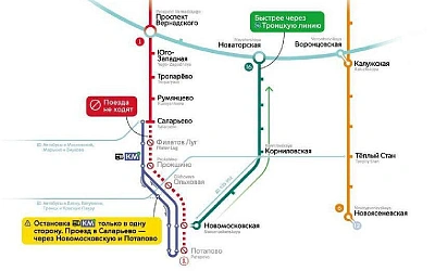 В Москве временно закроют участок Сокольнической линии метро