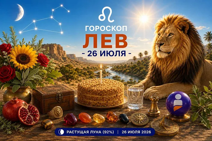 Гороскоп для рождённых 26 июля о силе без давления