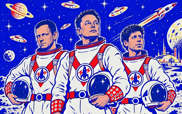 Маск, Безос и Тиль строят будущее из фантастики