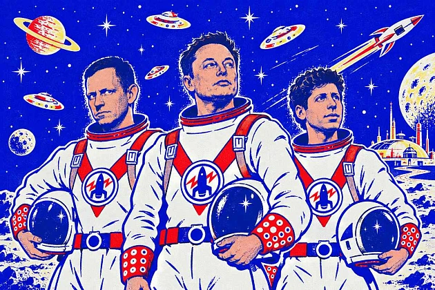 Маск, Безос и Тиль строят будущее из фантастики