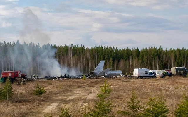 Ту-22М3 упал при заходе на посадку