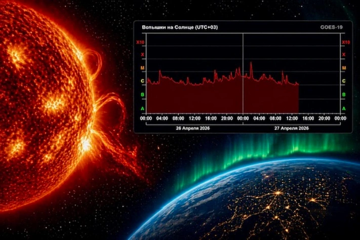 Солнце снова вышло на высокий уровень активности