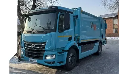 В Иркутске прошли испытания электрического мусоровоза КАМАЗа