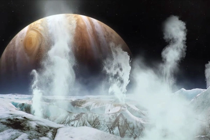 Космический зонд измерил толщину ледяной коры спутника Юпитера Европы