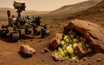Curiosity обнаружил на Марсе неожиданные кристаллы серы