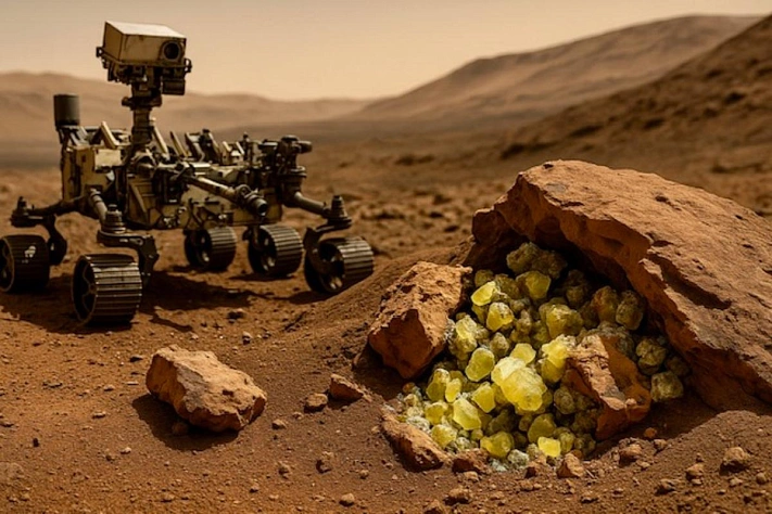 Curiosity обнаружил на Марсе неожиданные кристаллы серы