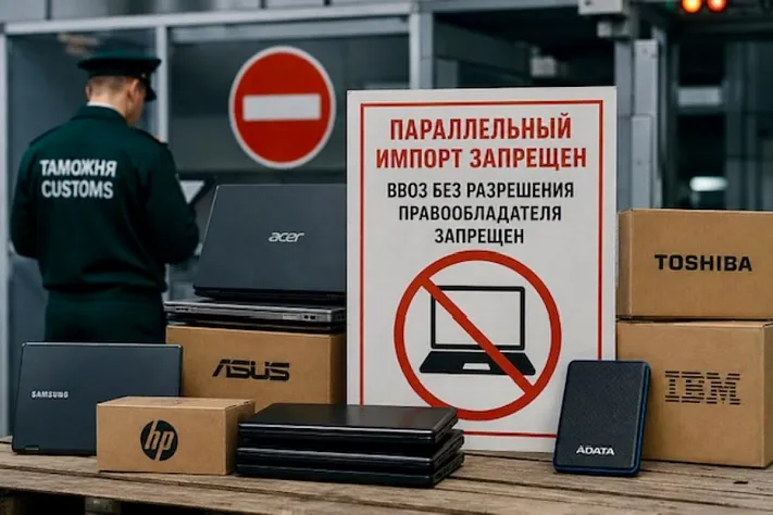 С сегодняшнего дня в России запрещён параллельный импорт ноутбуков десятков брендов