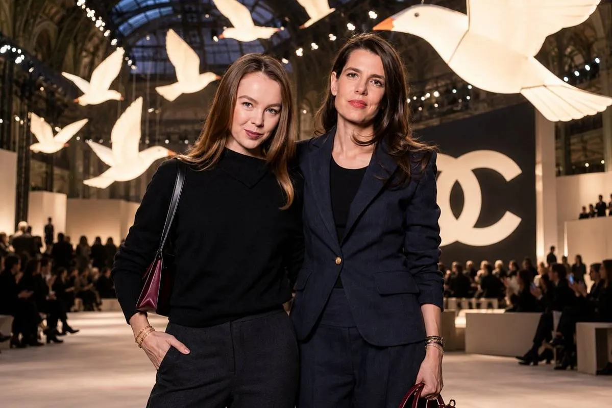 Шарлотта Казираги и Александра пришли на Chanel вместе