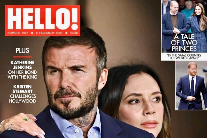 Hello! вынес конфликт семьи Бекхэмов на обложку и дал ему имя «Бекзит»