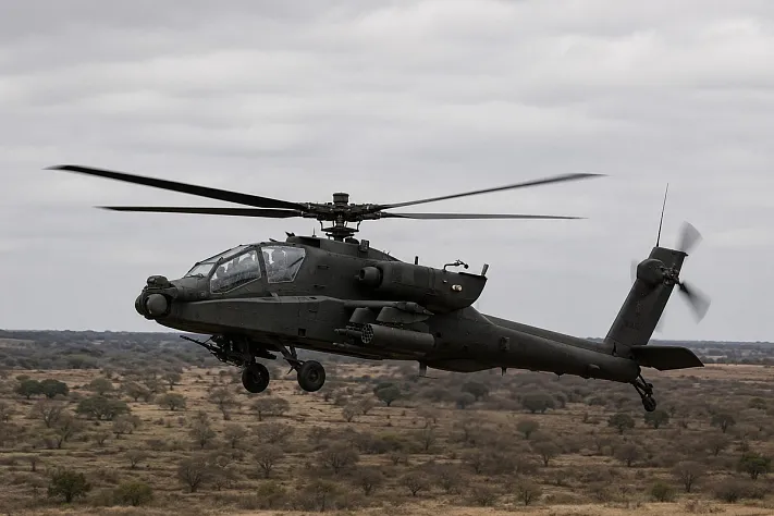 Разбился Apache, при падении погибли двое военных