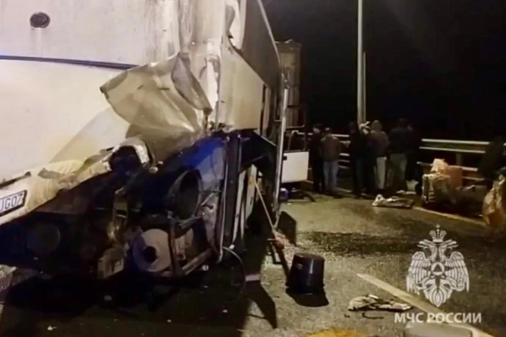 Массовое ДТП с двумя автобусами на трассе М‑12 под Арзамасом