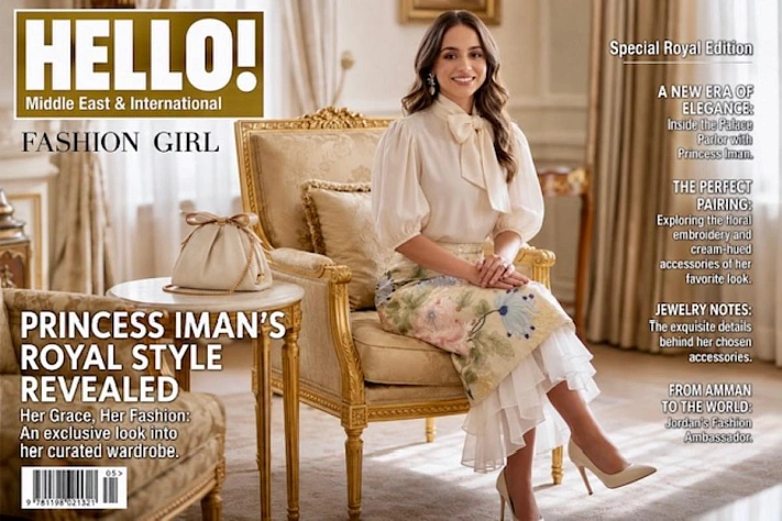Принцесса Иман появилась на обложке Hello! Middle East