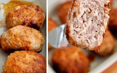 Очень сочные котлетки из фарша индейки и курицы