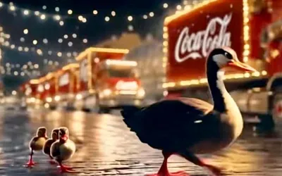 Coca-Cola выпустила первую новогоднюю рекламу, созданную с помощью искусственного интеллекта