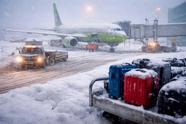 Метель заносит Пулково, рейсы задерживают