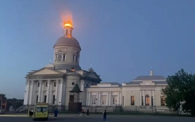 В Епифани беспилотник повредил Никольский собор