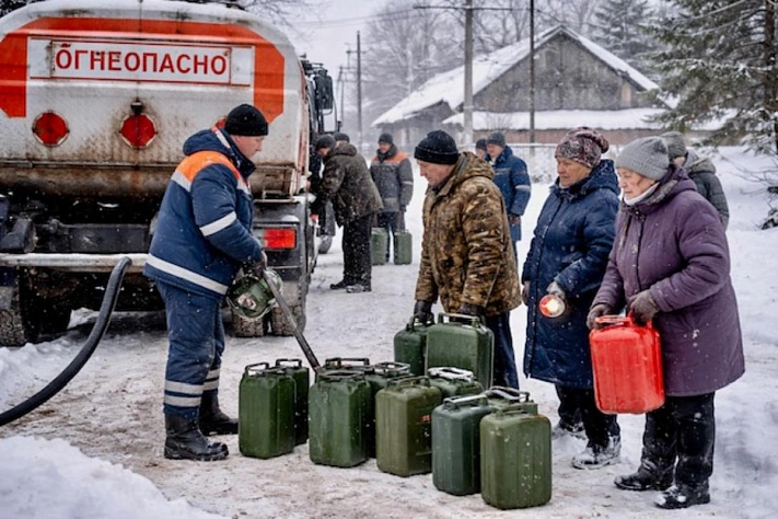 В Новгородской области организовали бесплатную раздачу топлива из-за отключений света