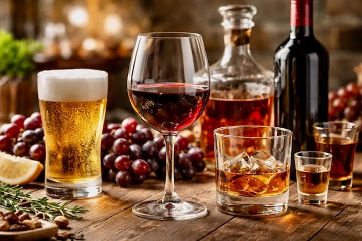 Вино назвали менее рискованным для сердца чем пиво и крепкий алкоголь