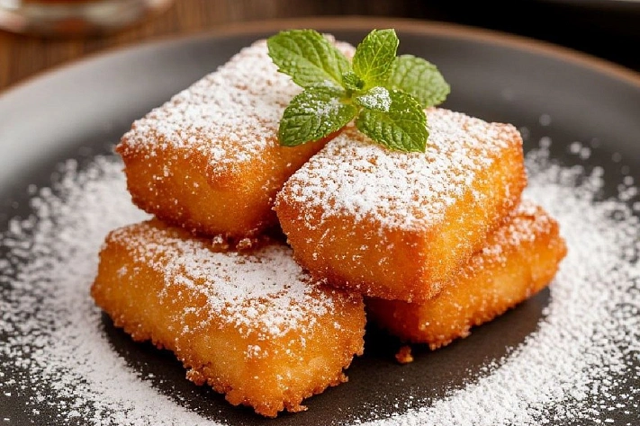 Жареное молоко: нежный крем в хрустящей оболочке