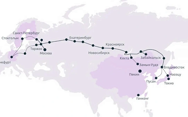 В России запустили новую трансевразийскую линию связи мощностью более 1 Пбит/с