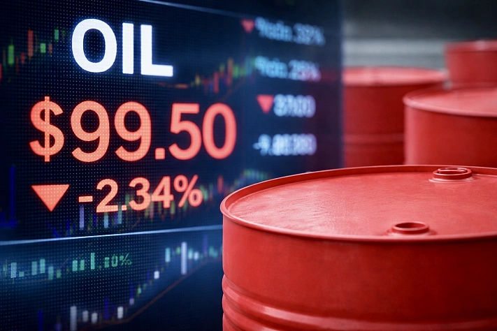 Brent снова опустилась ниже 100 долларов